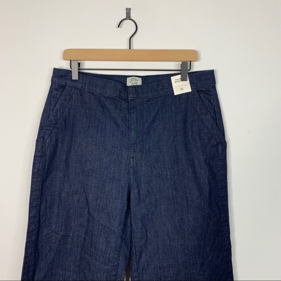 J. Crew Rayner Wide Leg Trouser Denim Jeans 31 - Picture 3 of 9